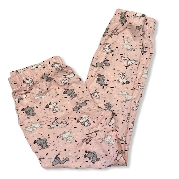 Munki Munki Peanuts Snoopy Pink Pj Joggers Small - Picture 4 of 6